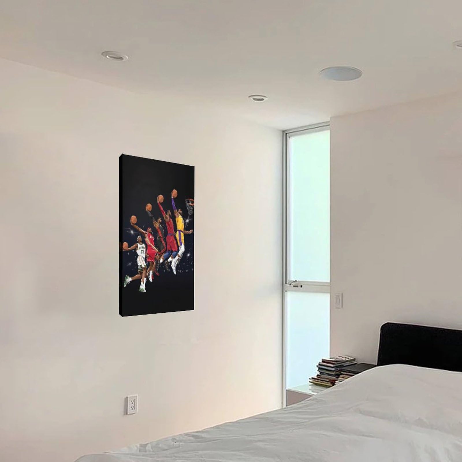 Foto 3 pulgar | Marco De Póster En Lienzo Para Pared Con Diseño De Baloncesto, 40 X 60 Cm - Venta Internacional.