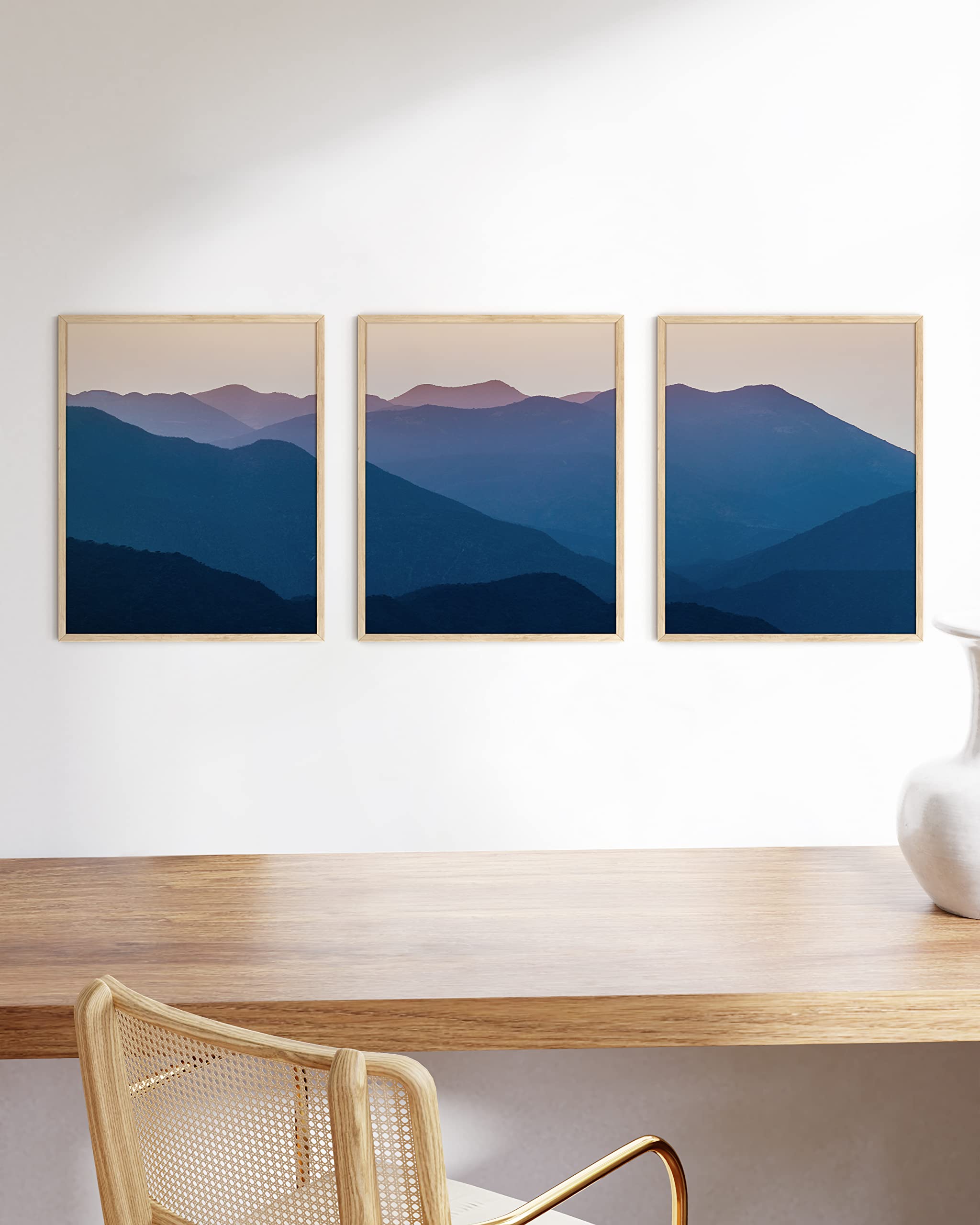 Foto 6 pulgar | Decoración De Pared Haus And Hues Frame Art Con Diseño De Montañas, Juego De 3 Unidades, 30 X 40 Cm - Venta Interna