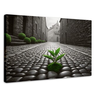 Foto 1 | Cuadro Blanco Y Negro Canvas Raíces Urbanas 90x60