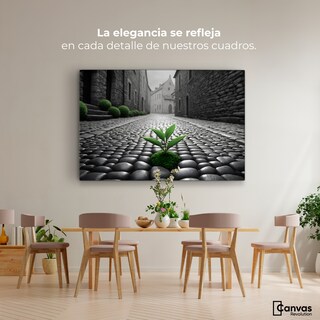 Foto 2 | Cuadro Blanco Y Negro Canvas Raíces Urbanas 90x60