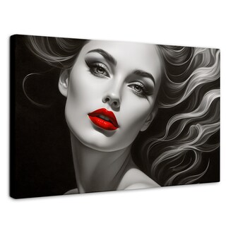 Foto 1 | Cuadro Blanco Y Negro Canvas Boca De Fuego 90x60