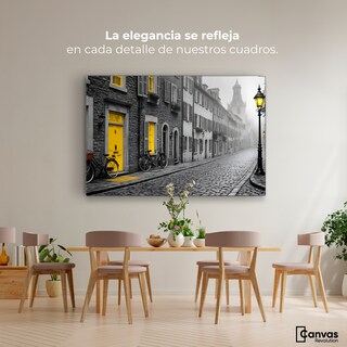 Foto 2 | Cuadro Blanco Y Negro Canvas Luz En La Ventana 90x60