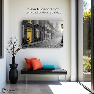 Foto 3 | Cuadro Blanco Y Negro Canvas Luz En La Ventana 90x60