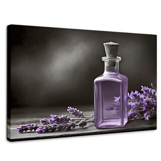 Foto 1 | Cuadro Blanco Y Negro Canvas Lavanda Y Encanto 90x60
