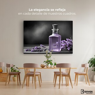 Foto 2 | Cuadro Blanco Y Negro Canvas Lavanda Y Encanto 90x60