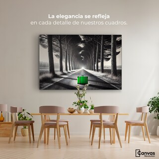 Foto 2 | Cuadro Blanco Y Negro Canvas Maleta Solitaria 90x60