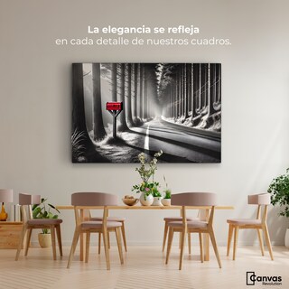 Foto 2 | Cuadro Blanco Y Negro Canvas Carta Al Viento 90x60