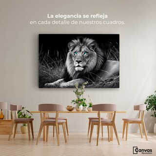 Foto 2 | Cuadro Blanco Y Negro Canvas Mirada Real 90x60