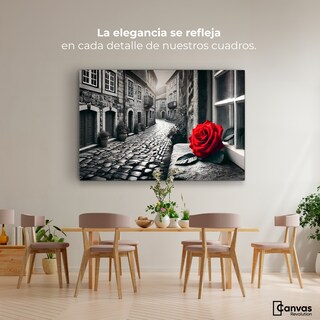 Foto 2 | Cuadro Blanco Y Negro Canvas Piedras Y Pétalos 90x60