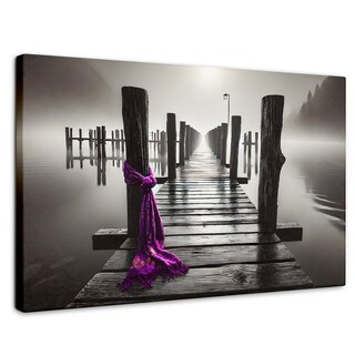 Foto 1 | Cuadro Blanco Y Negro Canvas Tela Al Viento 90x60