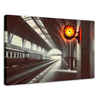 Foto 1 | Cuadro Blanco Y Negro Canvas Horas En Tránsito 90x60