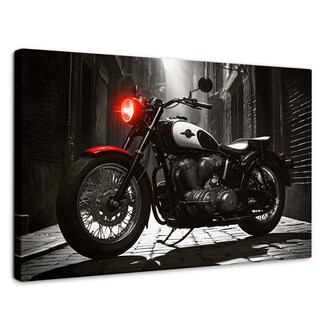 Foto 1 | Cuadro Blanco Y Negro Canvas Resplandor Vintage 90x60