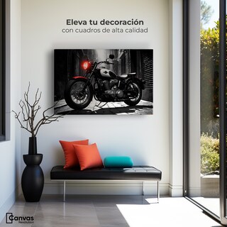 Foto 3 | Cuadro Blanco Y Negro Canvas Resplandor Vintage 90x60