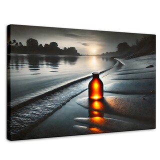 Foto 1 | Cuadro Blanco Y Negro Canvas Tesoro De Playa 90x60