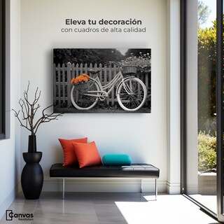 Foto 3 | Cuadro Blanco Y Negro Canvas Ciclos De Otoño 90x60