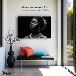Foto 3 | Cuadro Blanco Y Negro Canvas Elegancia En Sombra 90x60