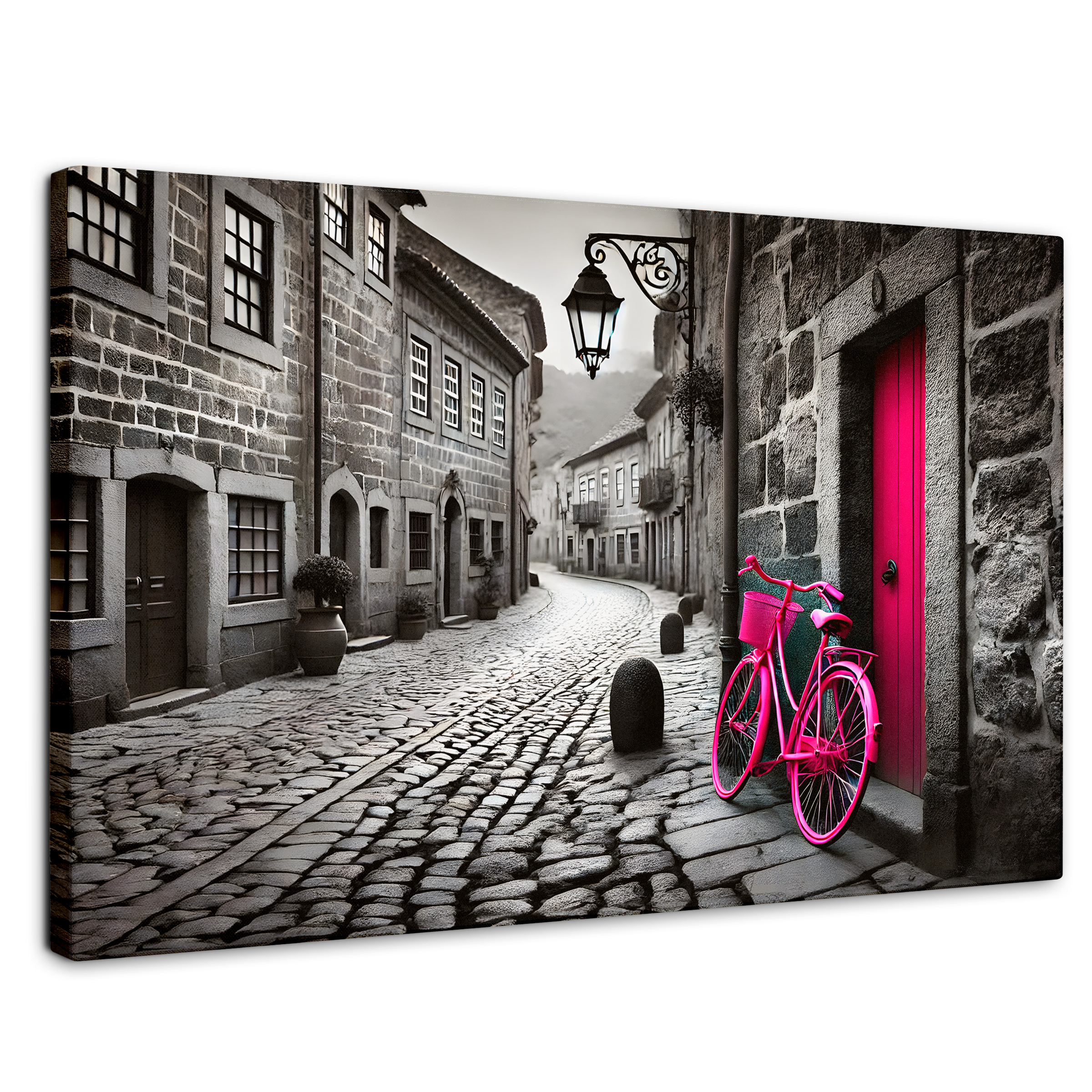 Cuadro Blanco Y Negro Canvas Puerta Del Recuerdo 90x60