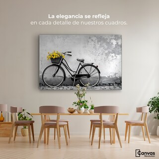Foto 2 | Cuadro Blanco Y Negro Canvas Florece El Camino 90x60