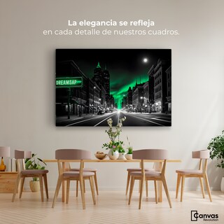 Foto 2 | Cuadro Blanco Y Negro Canvas Reflejo Movimiento 90x60