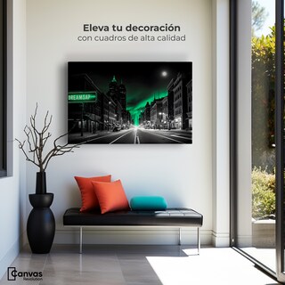 Foto 3 | Cuadro Blanco Y Negro Canvas Reflejo Movimiento 90x60