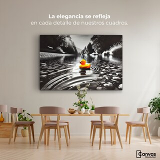 Foto 2 | Cuadro Blanco Y Negro Canvas Flotando Solo 90x60