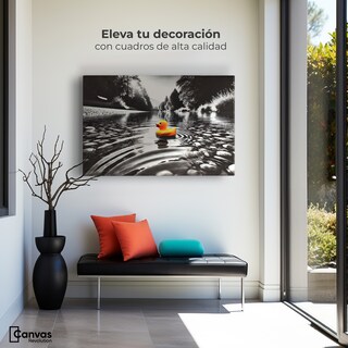 Foto 3 | Cuadro Blanco Y Negro Canvas Flotando Solo 90x60