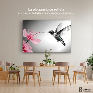 Foto 2 | Cuadro Blanco Y Negro Canvas Amanecer Rosado 90x60