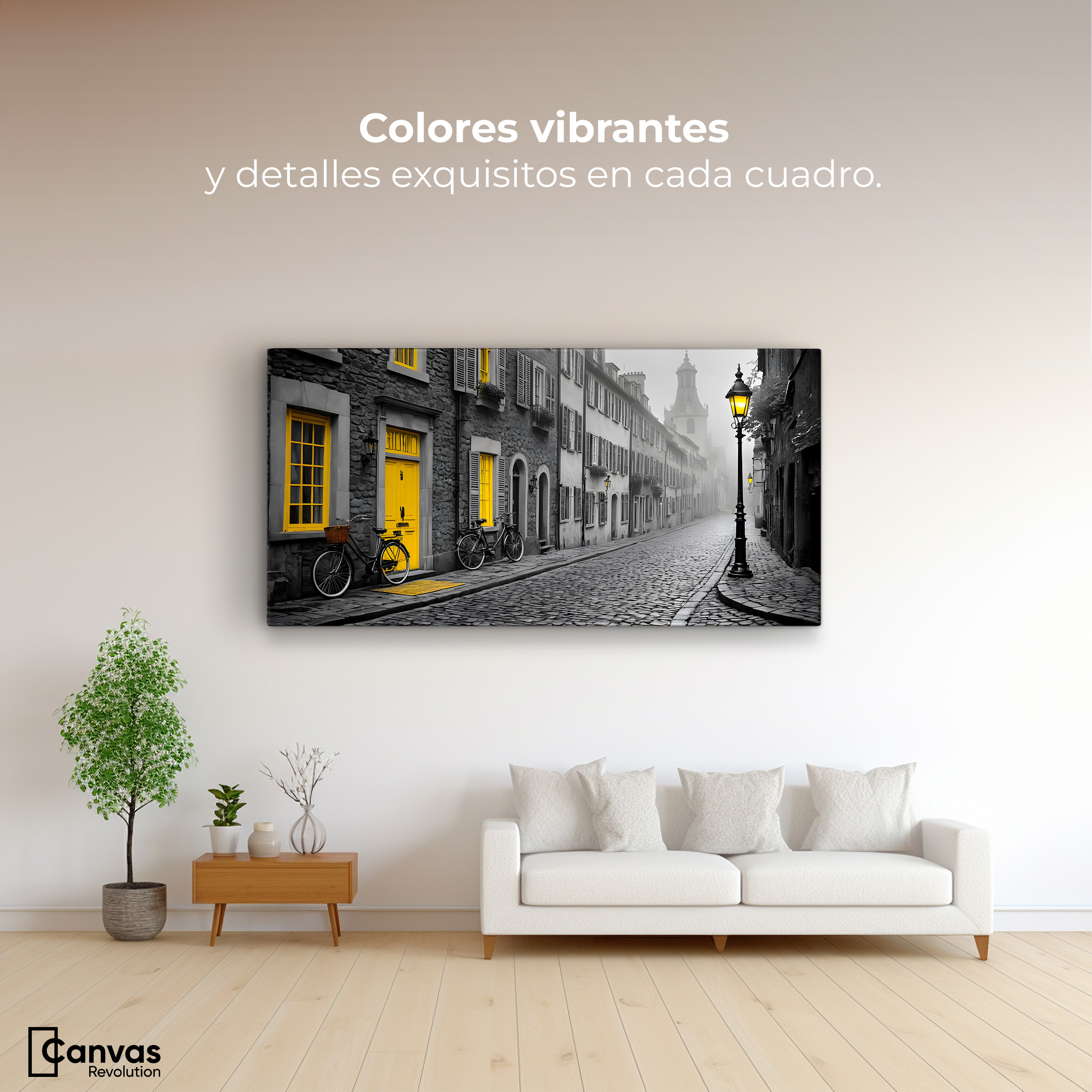 Foto 3 pulgar | Cuadro Blanco Y Negro Canvas Luz En La Ventana 120x60