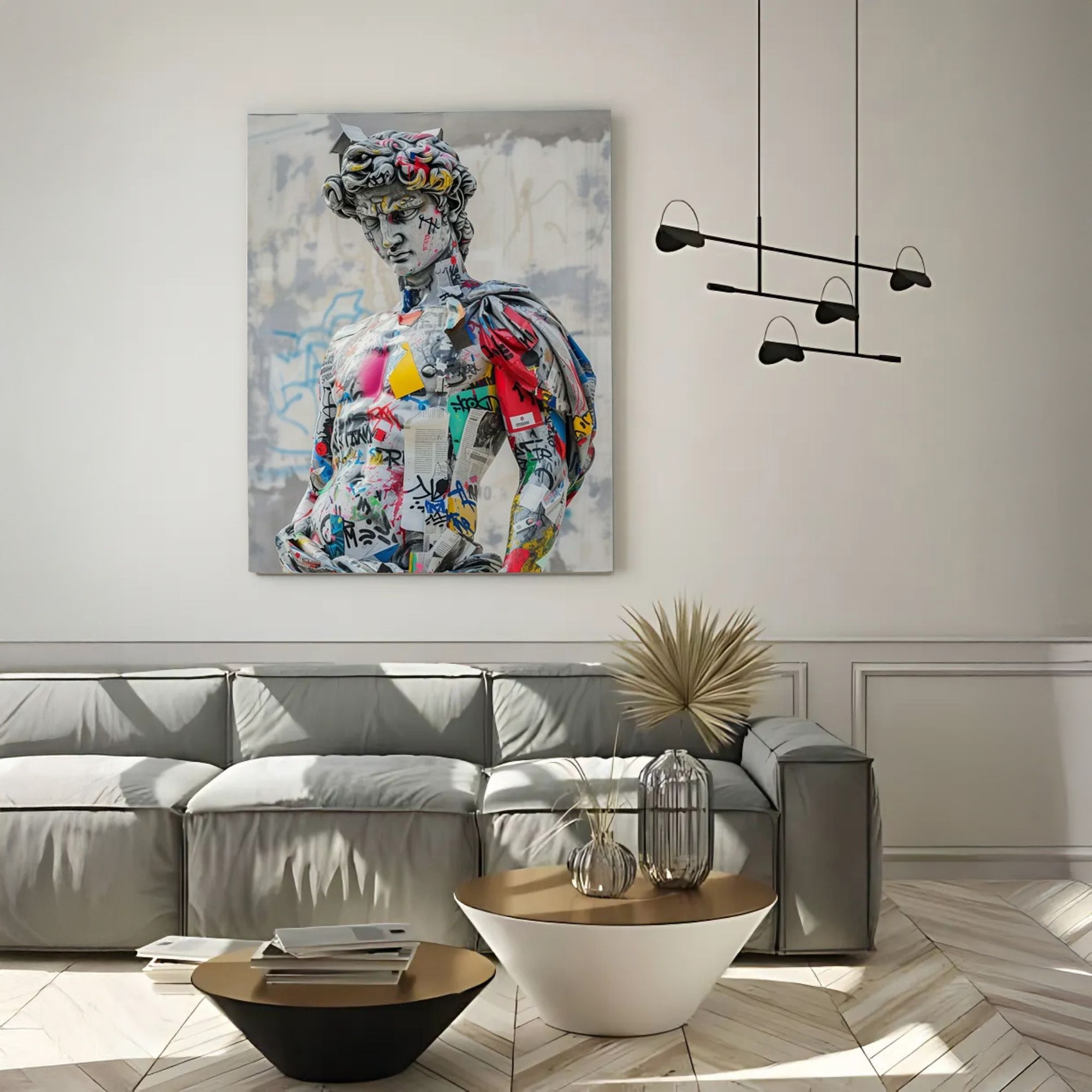 Foto 4 | Ilios Innova | Cuadro Decorativo Fotografía David Grafiti, Impreso En Tela 80x120cm, Impresión Digital De Alta Calidad