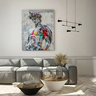 Foto 4 | Ilios Innova | Cuadro Decorativo Fotografía David Grafiti, Impreso En Tela 80x120cm, Impresión Digital De Alta Calidad