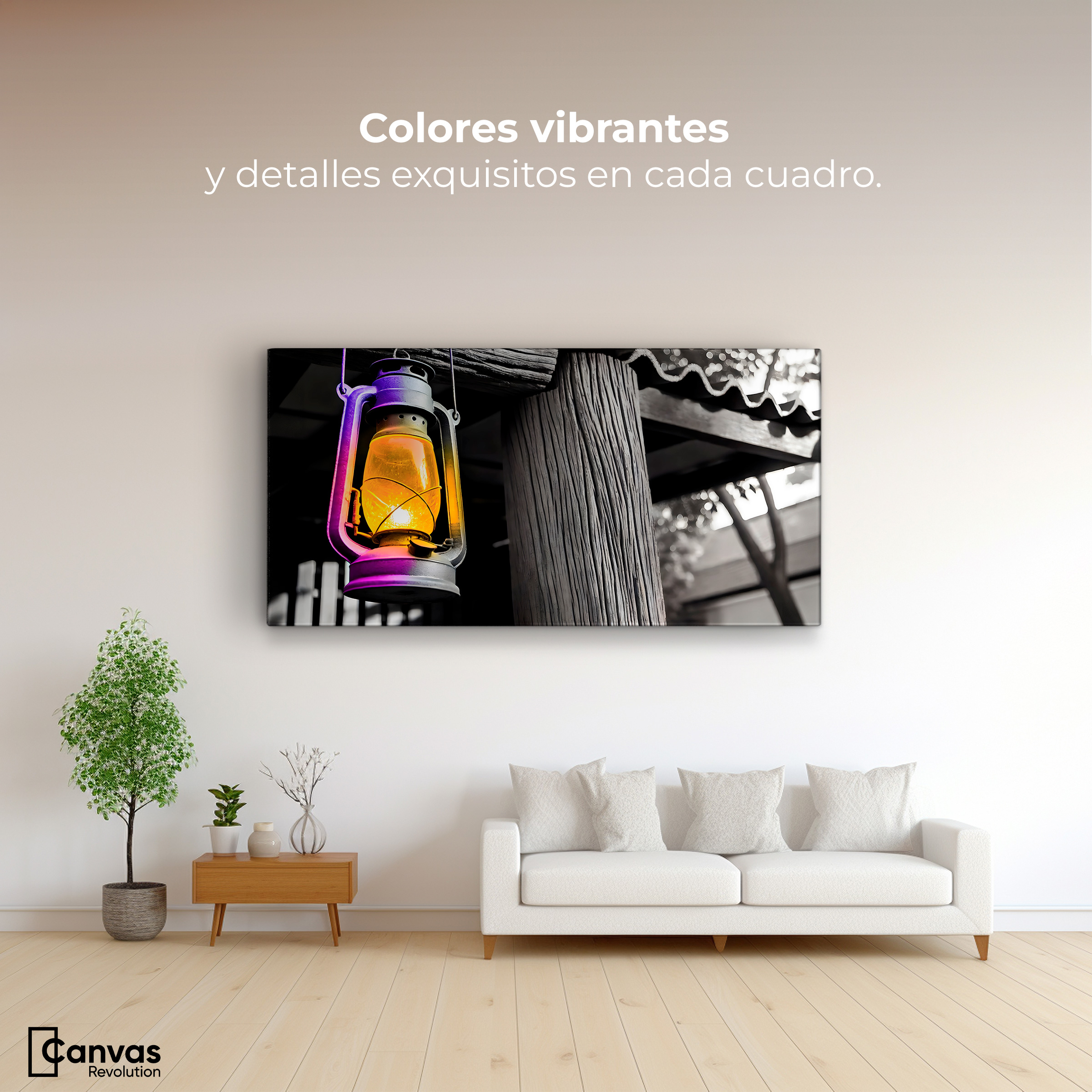 Foto 2 | Cuadro Blanco Y Negro Canvas Brillo En El Muelle 120x60