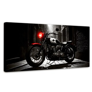 Foto 1 | Cuadro Blanco Y Negro Canvas Resplandor Vintage 120x60