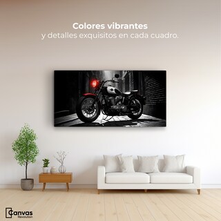 Foto 2 | Cuadro Blanco Y Negro Canvas Resplandor Vintage 120x60