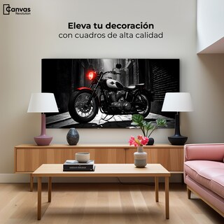 Foto 3 | Cuadro Blanco Y Negro Canvas Resplandor Vintage 120x60