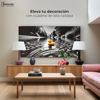 Foto 3 | Cuadro Blanco Y Negro Canvas Flotando Solo 120x60