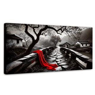 Foto 1 | Cuadro Blanco Y Negro Canvas Puente De Pasión 120x60