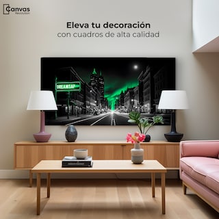 Foto 3 | Cuadro Blanco Y Negro Canvas Reflejo Movimiento 120x60