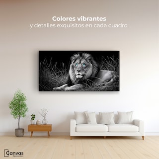 Foto 2 | Cuadro Blanco Y Negro Canvas Mirada Real 120x60
