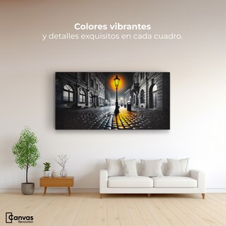 Foto 2 | Cuadro Blanco Y Negro Canvas Luz En El Pasado 120x60