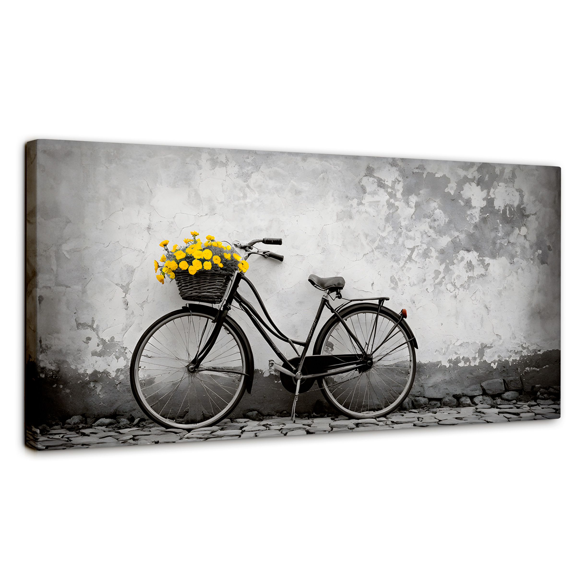 Foto 2 pulgar | Cuadro Blanco Y Negro Canvas Florece El Camino 120x60