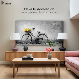 Foto 3 | Cuadro Blanco Y Negro Canvas Florece El Camino 120x60