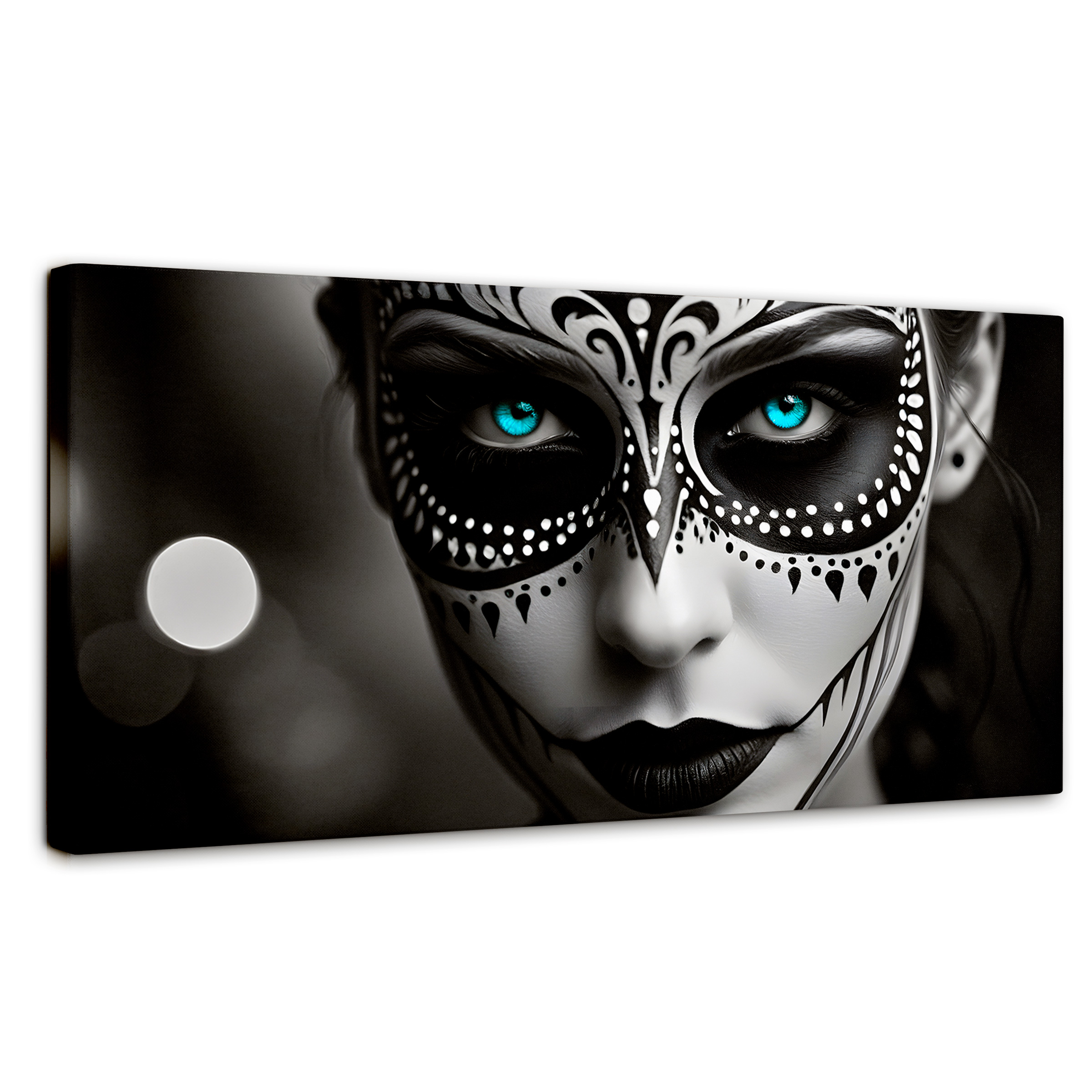 Foto 1 | Cuadro Blanco Y Negro Canvas Encanto Y Azul 120x60