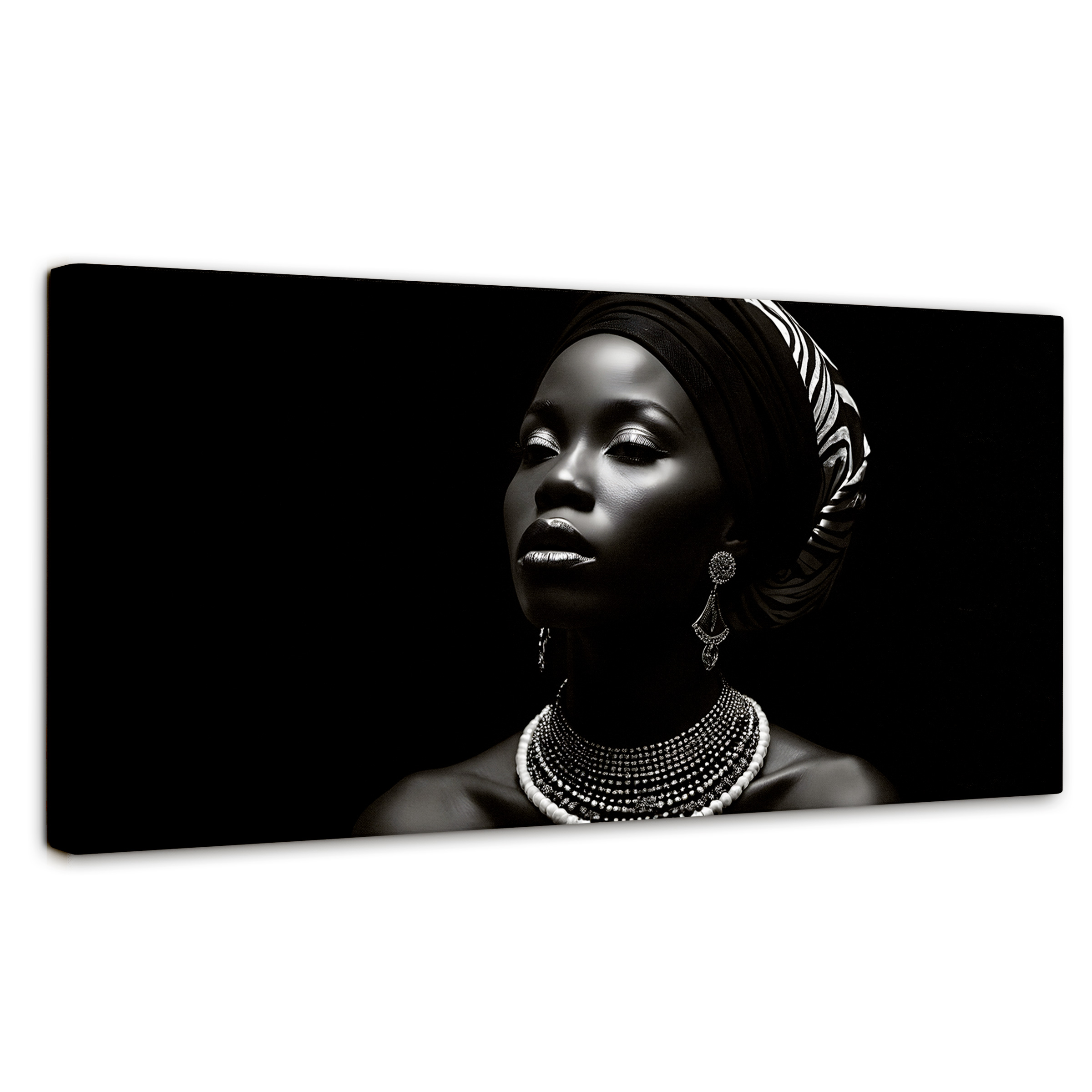 Foto 1 | Cuadro Blanco Y Negro Canvas Elegancia En Sombra 120x60
