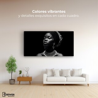Foto 2 | Cuadro Blanco Y Negro Canvas Elegancia En Sombra 120x60