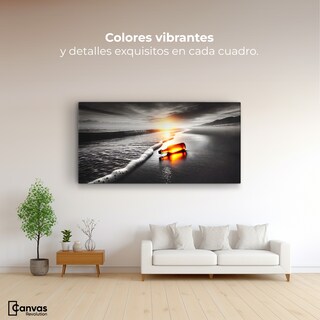 Foto 2 | Cuadro Blanco Y Negro Canvas Viento Y Cristal 120x60