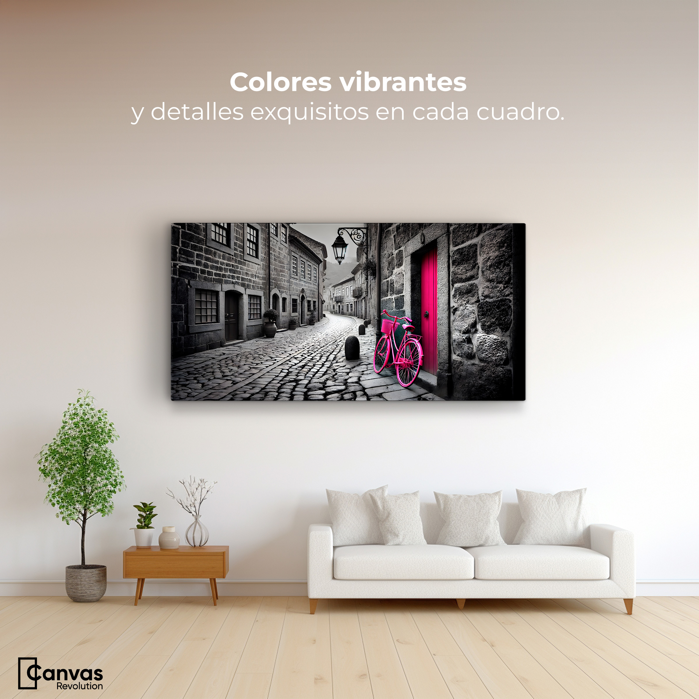 Foto 2 | Cuadro Blanco Y Negro Canvas Puerta Del Recuerdo 120x60