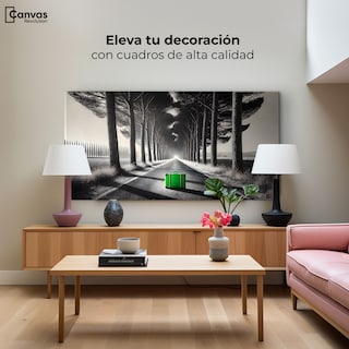 Foto 1 | Cuadro Blanco Y Negro Canvas Maleta Solitaria 120x60