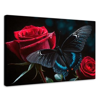 Foto 1 | Cuadro Mariposas Canvas Mariposa Nocturna 90x60