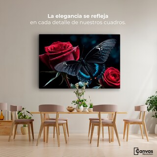 Foto 2 | Cuadro Mariposas Canvas Mariposa Nocturna 90x60