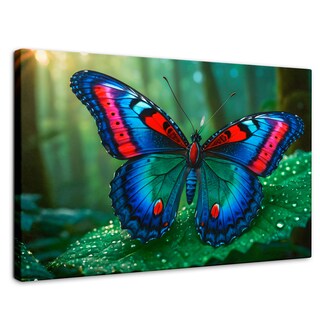 Foto 1 | Cuadro Mariposas Canvas Mariposa De Selva 90x60